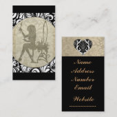 Gold  Damask Divine Elegance Visitekaartje (Voorkant / Achterkant)