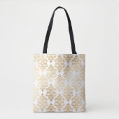 Gold Damask Elegant Tote Bag (Voorkant)