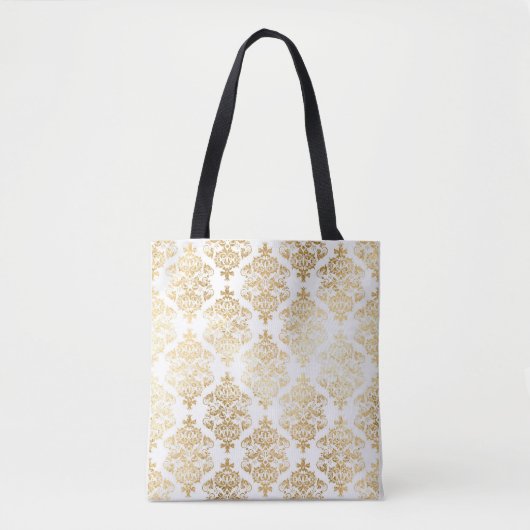 Gold Damask Elegant Tote Bag (Voorkant)