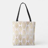Gold Damask Elegant Tote Bag (Achterkant)