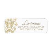 Gold Damask Etiket (Voorkant)