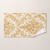 Gold Damask Floral Bad Handdoek (Handdoek)