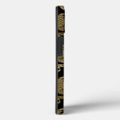 Gold Damask Floral op Black Wedding Gift Case-Mate iPhone Case (Achterkant / Rechts)