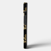 Gold Damask Floral op Black Wedding Gift Case-Mate iPhone Case (Achterkant / Links)