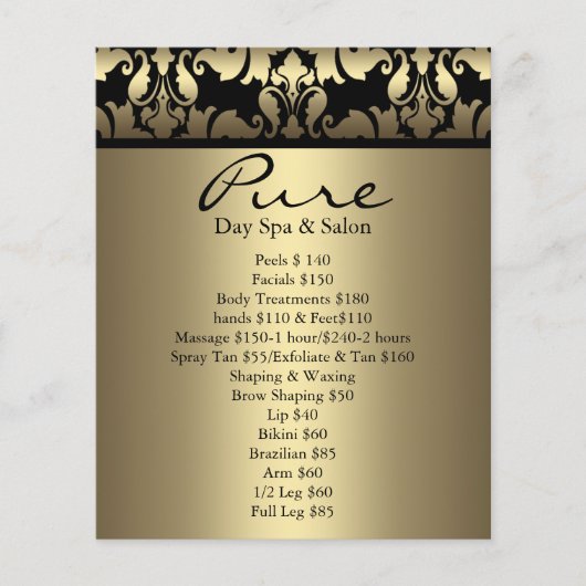 Gold Damask Flyer (Voorkant)