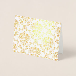 Gold Damask Folie Kaarten