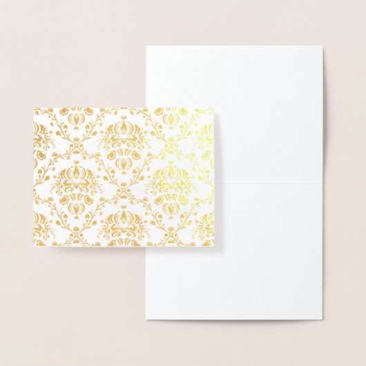 Gold Damask Folie Kaarten (Display)