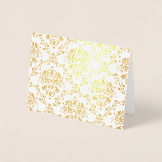Gold Damask Folie Kaarten (Voorkant)