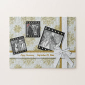 Gold Damask Jubileum Photo Puzzle Legpuzzel (Horizontaal)