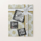 Gold Damask Jubileum Photo Puzzle Legpuzzel (Verticaal)