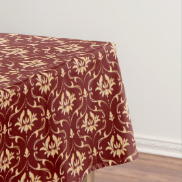  Gold Damask op Bourgogne Tafelkleed