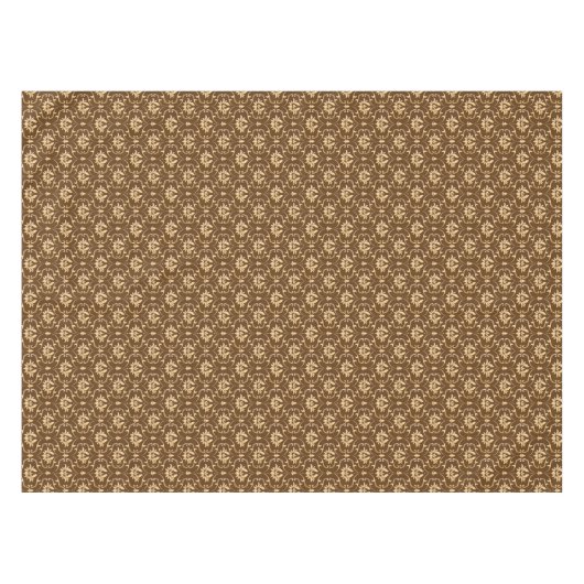  Gold Damask op Brown Tafelkleed (Voorkant (Horizontaal))