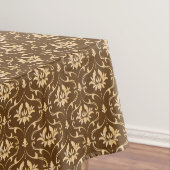 Gold Damask op Brown Tafelkleed (Voorbeeld)