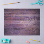 Gold Damask op Paars hout - loskoppeling Tissuepapier (Craft)