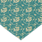  Gold Damask op Royal Blauwgroen Tafelkleed (Gekanteld)