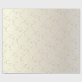 Gold Damask op White Gold | Weddenschap Cadeaupapier (Vlak)