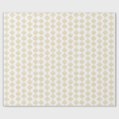 Gold Damask op White Gold | Weddenschap Cadeaupapier (Vlak)