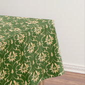  Gold Damask over Forest Green Tafelkleed (Voorbeeld)