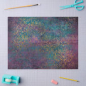 Gold Damask Paars Roze Blauwgroen ontkoppeling Tissuepapier (Craft)