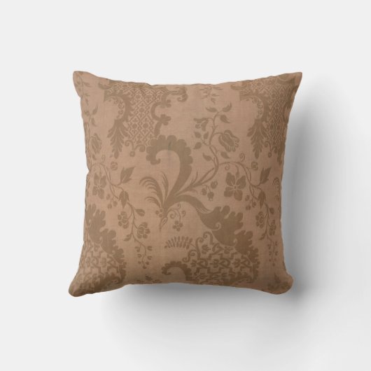 Gold Damask Pattern Elegant Kussen (Achterkant)
