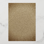 Gold Damask Ruby Red Quinceanera 15th Folie Uitnodiging (Achterkant)