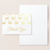 Gold Damask Trim Hartelijk dank Folie Kaarten (Display)