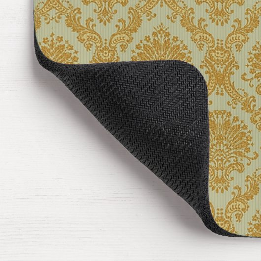 Gold Damask Wallpaper Mousepad Muismat (Hoek)