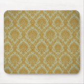 Gold Damask Wallpaper Mousepad Muismat (Voorkant)