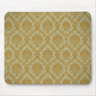 Gold Damask Wallpaper Mousepad Muismat