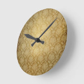 Gold Damask-wandklok Ronde Klok (Hoek)