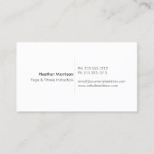 GOLD DANDELION STARBURST LOGO op WITTE Visitekaartje (Achterkant)