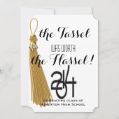 Gold Dated Tassel Worth of the Hassle Afstuderen Kaart (Voorkant)