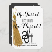 Gold Dated Tassel Worth of the Hassle Afstuderen Kaart (Voorkant / Achterkant)