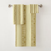 Gold Decorative Bath Towel Set Bad Handdoek (Insitu)