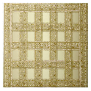 Gold Decorative Ceramic Tile Tegeltje