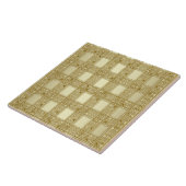 Gold Decorative Ceramic Tile Tegeltje (Zijkant)