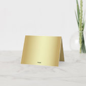 Gold Decorative - Hartelijk dank Bedankkaart (Achterkant)