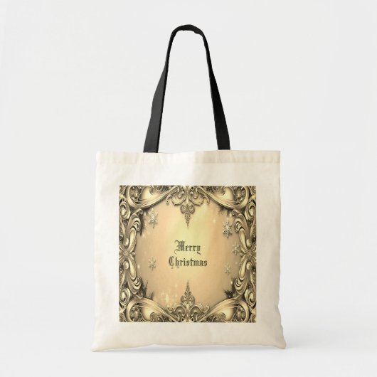 Gold Decorative Holiday Canvas tas (Voorkant)