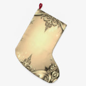 Gold Decorative Holiday Stocking Grote Kerstsok (Voorkant (Hangend))