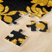 Gold Decorative Jigzaag Puzzle Legpuzzel (Zijkant)