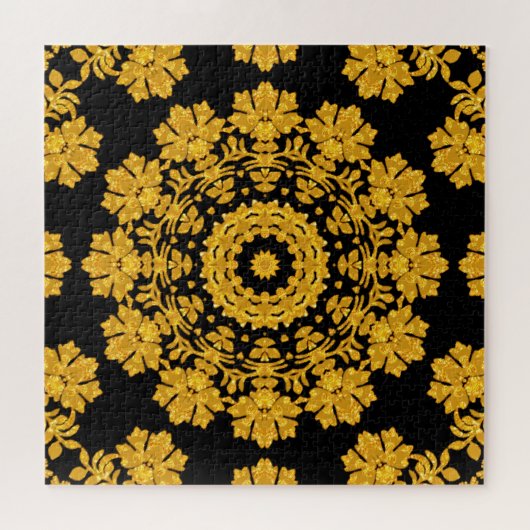 Gold Decorative Jigzaag Puzzle Legpuzzel (Horizontaal)