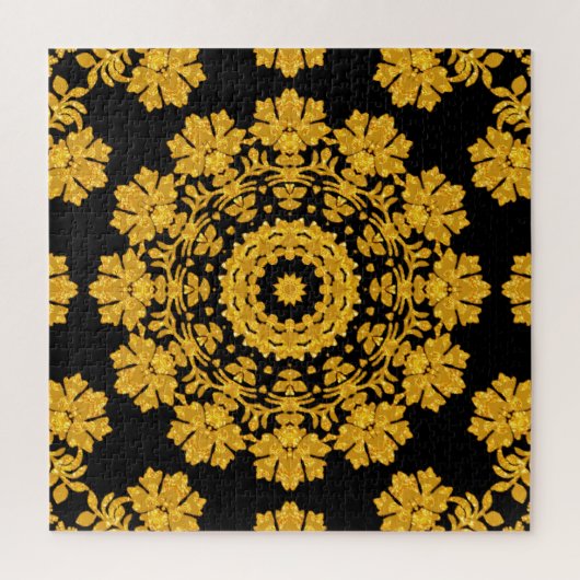 Gold Decorative Jigzaag Puzzle Legpuzzel (Verticaal)