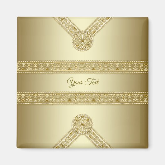 Gold Decorative Magnet (Voorkant)