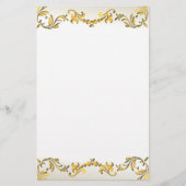 Gold Decorative Scroll Border Flyer (Voorkant)