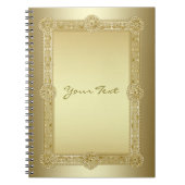 Gold Decorative Spiral Notitieboek (Voorkant)