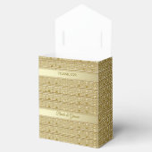Gold Decorative Wedding Favor Box Bedankdoosjes (Geopend)