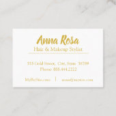 *~* Gold Deep Paars Marble Chic Popular Modern Visitekaartje (Achterkant)