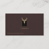 Gold Deer Head-Visitekaartje Visitekaartje (Voorkant)