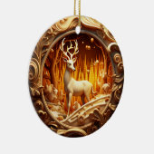 Gold Deer Kerstvakantie Ornament (Rechts)