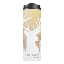 Gold Deer Patronus Tumbler Thermosbeker